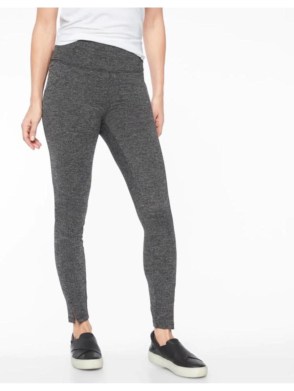Athleta Mercer Athletic Tights Herringbone Grey Pattern Women's Size Small